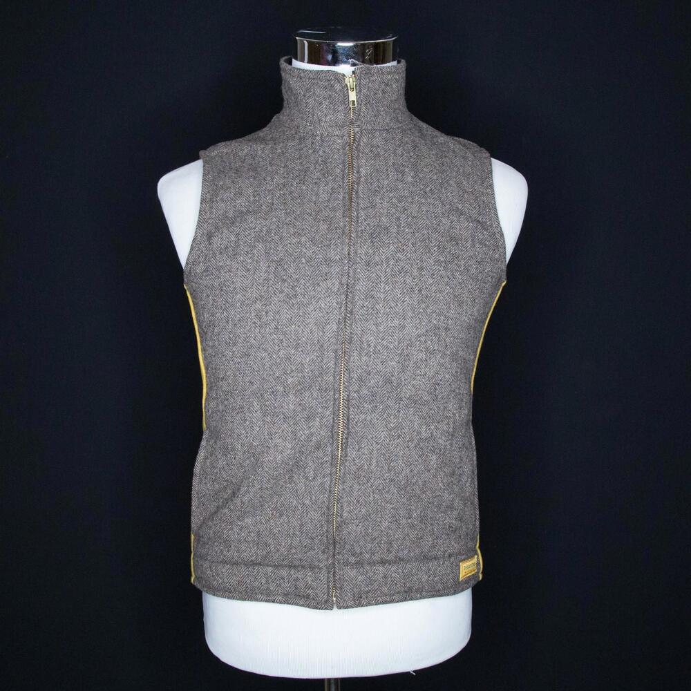 Women's Red Ants Pants Brown Wool Workwear Vest Sz XS